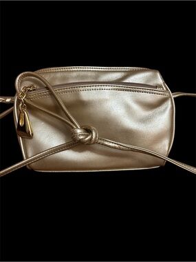 Giani Bernini Metallic Gold Knot Strap Crossbody